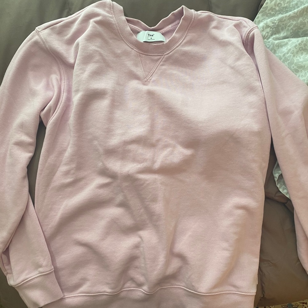 TNA aritzia perfect crew lilac